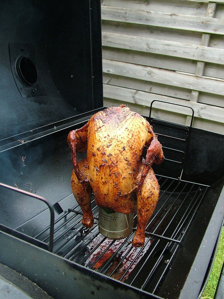 Light at Night Beer Can Chicken